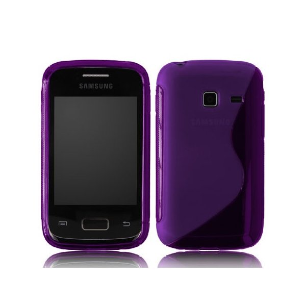 CUSTODIA GEL TPU SILICONE DOUBLE per SAMSUNG S6102 GALAXY Y DUOS COLORE VIOLA