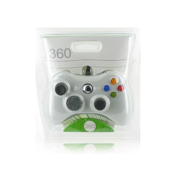 JOYSTICK PER MICROSOFT XBOX 360 CON FILO COLORE BIANCO