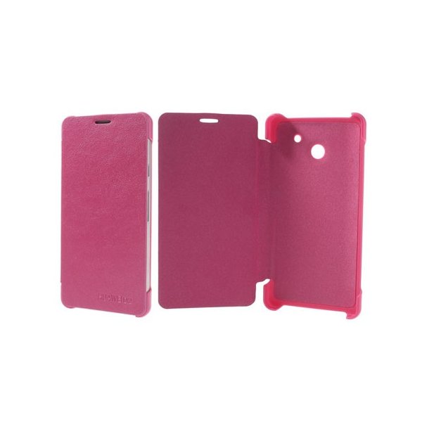 CUSTODIA FLIP COVER ORIZZONTALE per HUAWEI ASCEND D2 COLORE ROSA