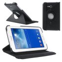 CUSTODIA BOOK PELLE GIREVOLE per SAMSUNG GALAXY TAB 3 7.0 LITE, SM-T110, SM-T111, SM-T116 TAB 3 LITE COLORE NERO