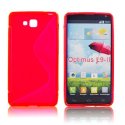 CUSTODIA GEL TPU SILICONE DOUBLE per LG OPTIMUS L9 II, D605 COLORE ROSSO