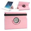 CUSTODIA BOOK ORIZZONTALE PELLE GIREVOLE per APPLE IPAD AIR, IPAD 5 CON STAND COLORE ROSA