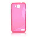 CUSTODIA GEL TPU SILICONE DOUBLE per ALCATEL ONE TOUCH 6034 IDOL S COLORE ROSA