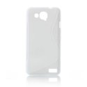 CUSTODIA GEL TPU SILICONE DOUBLE per ALCATEL ONE TOUCH 6034 IDOL S COLORE BIANCO