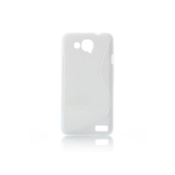 CUSTODIA GEL TPU SILICONE DOUBLE per ALCATEL ONE TOUCH 6034 IDOL S COLORE BIANCO