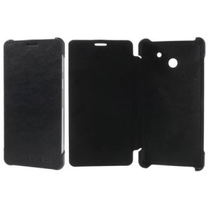 CUSTODIA FLIP COVER ORIZZONTALE per HUAWEI ASCEND D2 COLORE NERO