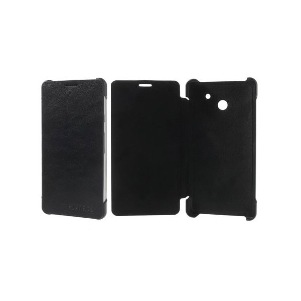 CUSTODIA FLIP COVER ORIZZONTALE per HUAWEI ASCEND D2 COLORE NERO