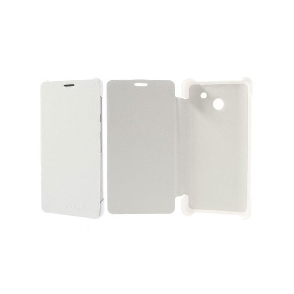 CUSTODIA FLIP COVER ORIZZONTALE per HUAWEI ASCEND D2 COLORE BIANCO