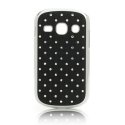 CUSTODIA BACK RIGIDA CON BRILLANTINI per SAMSUNG S6810 GALAXY FAME, S6812 GALAXY FAME DUOS COLORE NERO