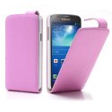 CUSTODIA FLIP VERTICALE PELLE per SAMSUNG I9295 GALAXY S4 ACTIVE COLORE ROSA