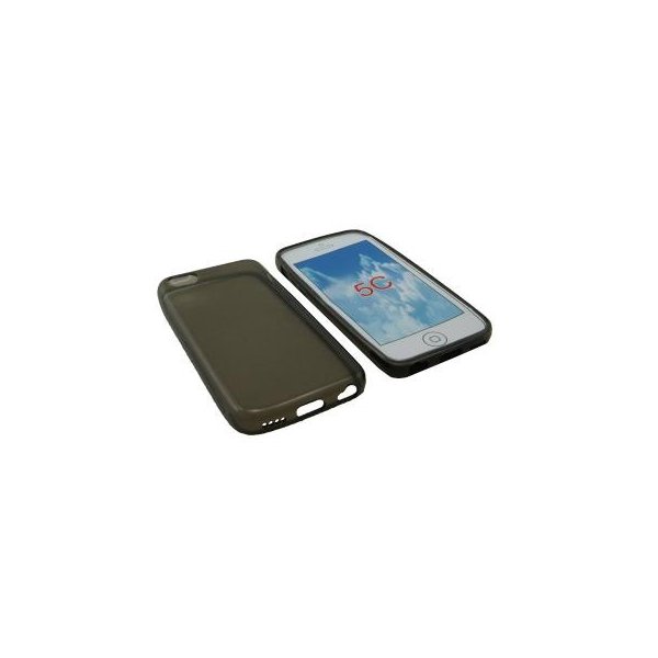 CUSTODIA GEL TPU SILICONE per APPLE IPHONE 5c COLORE NERO