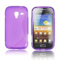 CUSTODIA GEL TPU SILICONE DOUBLE per SAMSUNG I8160 GALAXY ACE 2 COLORE VIOLA