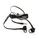 AURICOLARE STEREO con CONNETTORE JACK 3,5mm - GOMMINI, TASTO DI RISPOSTA E CLIP ORIGINALE BLACKBERRY HDW-49299-001 BULK