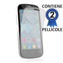 PELLICOLA PROTEGGI DISPLAY per ALCATEL ONE TOUCH POP C3 CONFEZIONE 2 PEZZI