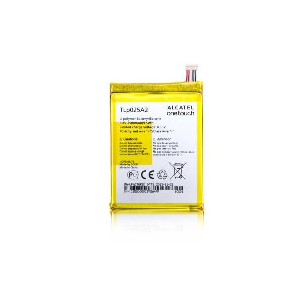 BATTERIA ORIGINALE ALCATEL TLP025A2 per ONE TOUCH 8000D SCRIBE EASY 2500 mAh LI-ION BULK SEGUE COMPATIBILITA'..