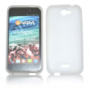 CUSTODIA GEL TPU SILICONE per NGM DYNAMIC RACING 2 COLORE BIANCO