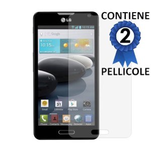 PELLICOLA PROTEGGI DISPLAY per LG OPTIMUS F6, D500, D505 CONFEZIONE 2 PEZZI