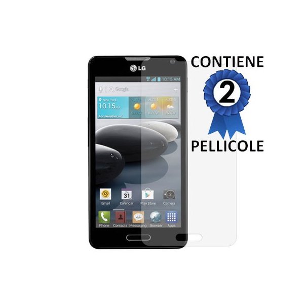 PELLICOLA PROTEGGI DISPLAY per LG OPTIMUS F6, D500, D505 CONFEZIONE 2 PEZZI