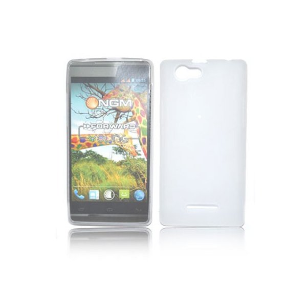 CUSTODIA GEL TPU SILICONE per NGM FORWARD YOUNG COLORE BIANCO