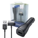 CARICATORE AUTO 2000mAh CON 1 PORTA USB + CAVO CON CONNETTORE 30 PIN NERO ECA-P10CBECSTD ORIGINALE SAMSUNG BLISTER