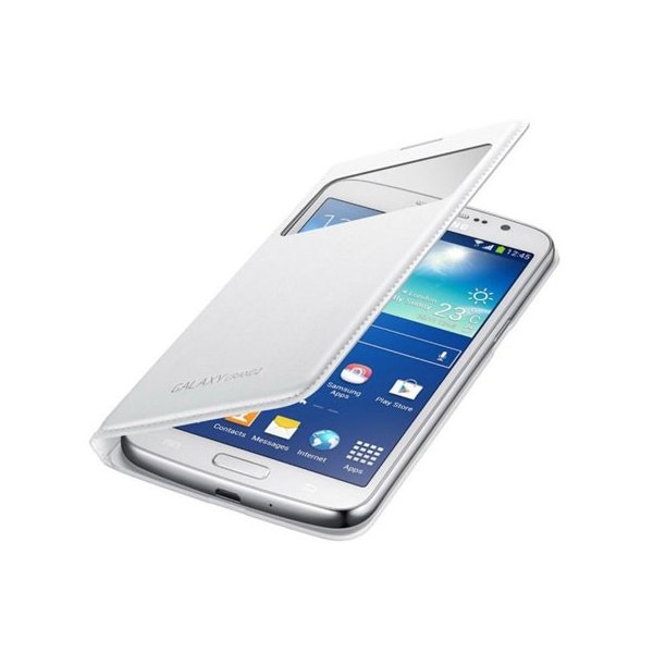 CUSTODIA ORIGINALE SAMSUNG EF-CG710BWEGWW - S VIEW COVER per G7106 GALAXY GRAND 2, G7100 BIANCO BLISTER