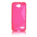 CUSTODIA GEL TPU SILICONE DOUBLE per ALCATEL ONE TOUCH IDOL MINI 6012 COLORE ROSA