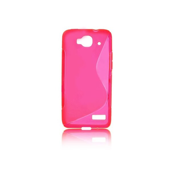 CUSTODIA GEL TPU SILICONE DOUBLE per ALCATEL ONE TOUCH IDOL MINI 6012 COLORE ROSA