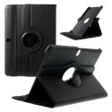 CUSTODIA BOOK PELLE GIREVOLE per SAMSUNG GALAXY TAB PRO 12.2, SM-T900, SM-T905 CON STAND E CHIUSURA AD ELASTICO COLORE NERO