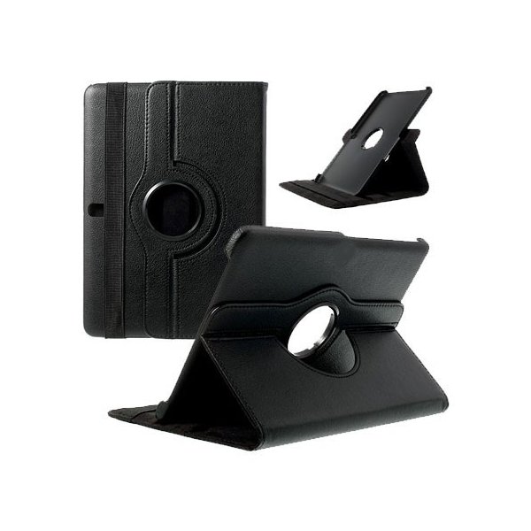 CUSTODIA BOOK PELLE GIREVOLE per SAMSUNG GALAXY TAB PRO 8.4, SM-T320, SM-T321, SM-T325 CON STAND E CHIUSURA ELASTICO COLORE NERO