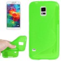 CUSTODIA GEL TPU SILICONE DOUBLE per SAMSUNG G900F GALAXY S5, GALAXY S5 NEO G903F, GALAXY S5 PLUS COLORE VERDE