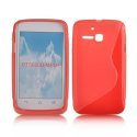 CUSTODIA GEL TPU SILICONE DOUBLE per ALCATEL ONE TOUCH M'POP 5020D COLORE ROSSO