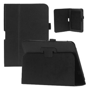 CUSTODIA BOOK ORIZZONTALE PELLE per AMAZON KINDLE FIRE HD 8.9" POLLICI CON STAND E PORTA PENNA COLORE NERO