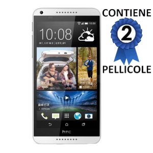 PELLICOLA PROTEGGI DISPLAY per HTC DESIRE 816, DESIRE 816G DUAL SIM CONFEZIONE 2 PEZZI