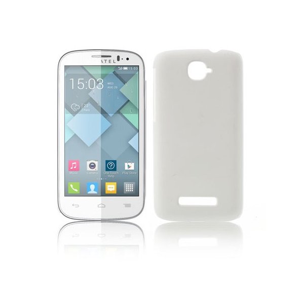 CUSTODIA BACK RIGIDA per ALCATEL ONE TOUCH POP C7 DUAL SIM, OT-7040D COLORE BIANCO