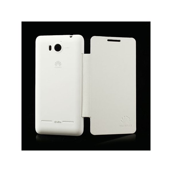 CUSTODIA FLIP COVER ORIZZONTALE per HUAWEI ASCEND G600, U8950 COLORE BIANCO