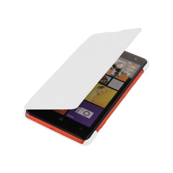 CUSTODIA FLIP ORIZZONTALE per  NOKIA LUMIA 625 COLORE BIANCO (NO RIMOZIONE COVER)