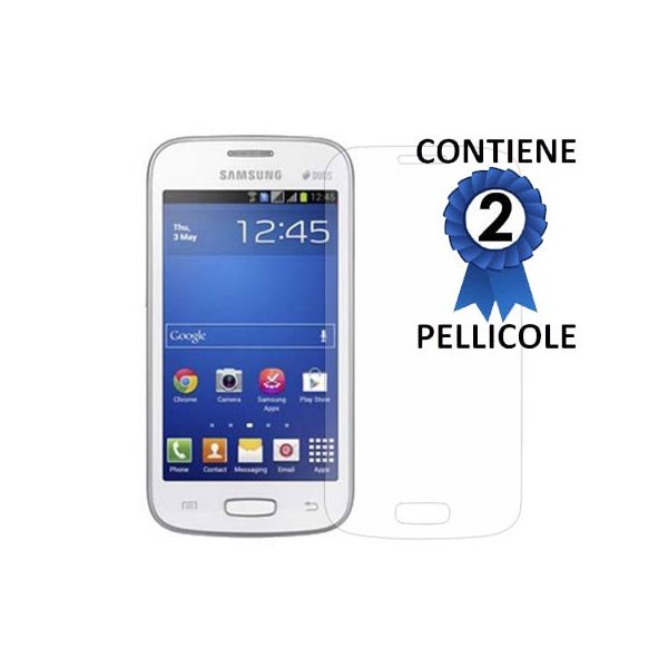 PELLICOLA PROTEGGI DISPLAY per SAMSUNG S7260 GALAXY STAR PRO, S7262 GALAXY STAR PLUS CONFEZIONE 2 PEZZI