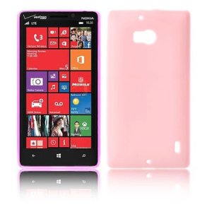 CUSTODIA GEL TPU SILICONE per NOKIA LUMIA ICON 929, LUMIA 930 COLORE ROSA