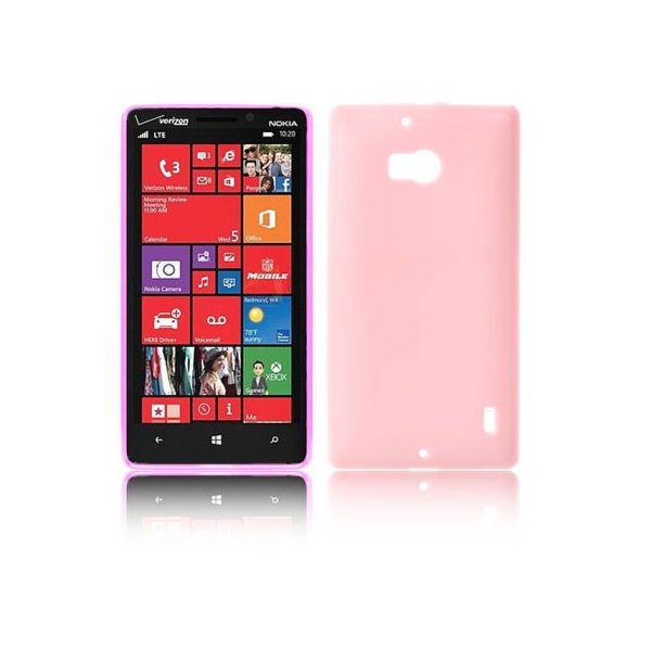 CUSTODIA GEL TPU SILICONE per NOKIA LUMIA ICON 929, LUMIA 930 COLORE ROSA