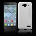 CUSTODIA GEL TPU SILICONE DOUBLE per ALCATEL ONE TOUCH IDOL MINI 6012 COLORE BIANCO