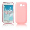 CUSTODIA GEL TPU SILICONE per SAMSUNG S7260 GALAXY STAR PRO, S7262 GALAXY STAR PLUS COLORE ROSA