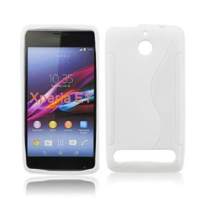 CUSTODIA GEL TPU SILICONE DOUBLE per SONY XPERIA E1 D2004, D2005 COLORE BIANCO