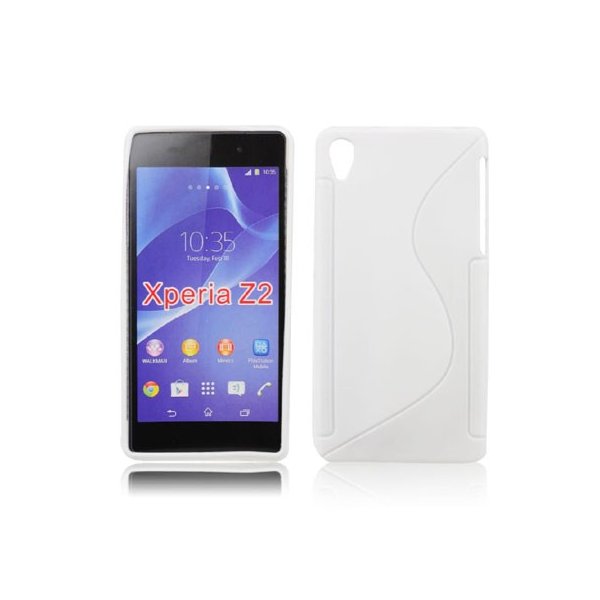 CUSTODIA GEL TPU SILICONE DOUBLE per SONY XPERIA Z2 COLORE BIANCO