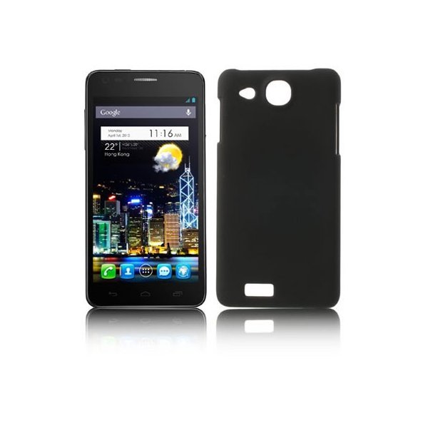 CUSTODIA BACK RIGIDA per ALCATEL ONE TOUCH 6033 IDOL ULTRA COLORE NERO