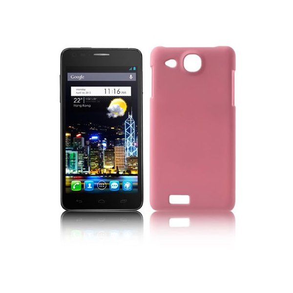 CUSTODIA BACK RIGIDA per ALCATEL ONE TOUCH 6033 IDOL ULTRA COLORE ROSA