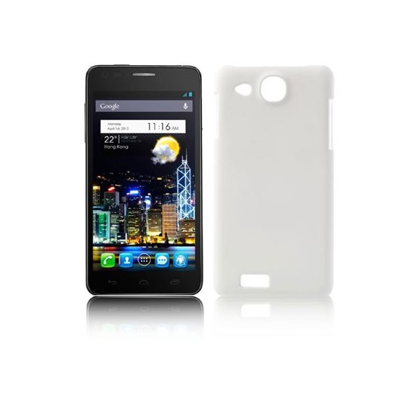 CUSTODIA BACK RIGIDA per ALCATEL ONE TOUCH 6033 IDOL ULTRA COLORE BIANCO