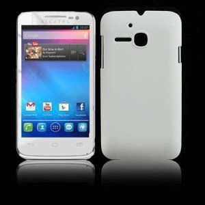 CUSTODIA BACK RIGIDA per ALCATEL ONE TOUCH M'POP 5020D COLORE BIANCO