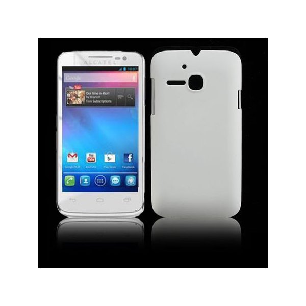 CUSTODIA BACK RIGIDA per ALCATEL ONE TOUCH M'POP 5020D COLORE BIANCO