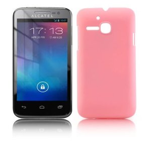 CUSTODIA BACK RIGIDA per ALCATEL ONE TOUCH M'POP 5020D COLORE ROSA