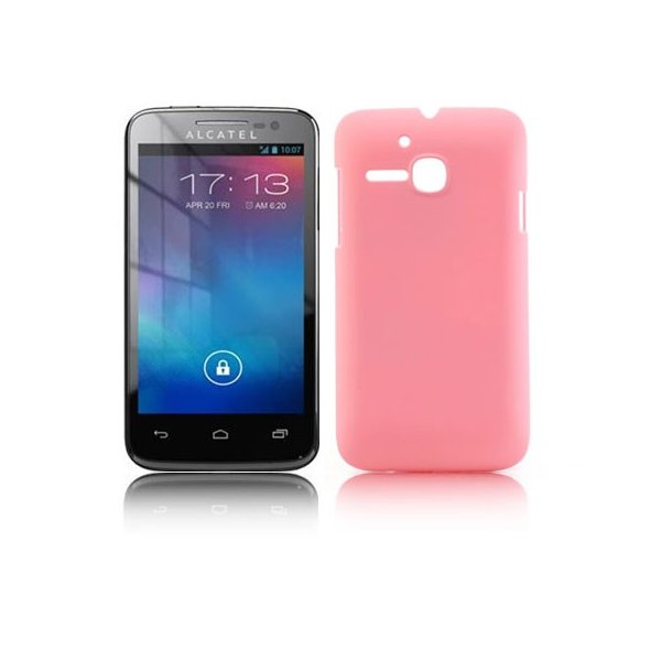 CUSTODIA BACK RIGIDA per ALCATEL ONE TOUCH M'POP 5020D COLORE ROSA